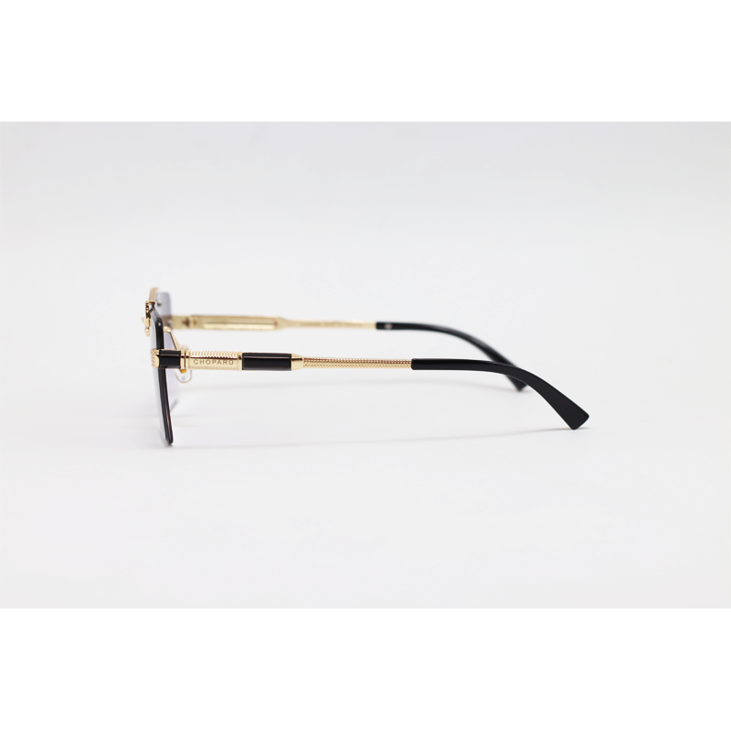 Chopard - 3171 - Golden Purple Gradient - Metal - Rectangle - Double Bridge - Rimless - Sunglasses