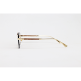 Cartier - 3147 - Golden Brown Gradient - Metal - Rectangle - Double Bridge - Rimless - Sunglasses