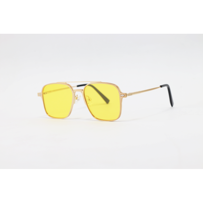 MAYBACH - 2430 - Golden - Metal - Rectangle - Dual - Attachment - Blue Cut - Polarized - Eyewear - Sunglasses