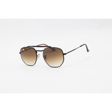 Ray Ban - 3648 - Marshall - Black Brown Gradient - Metal - Double Bridge - Sunglasses