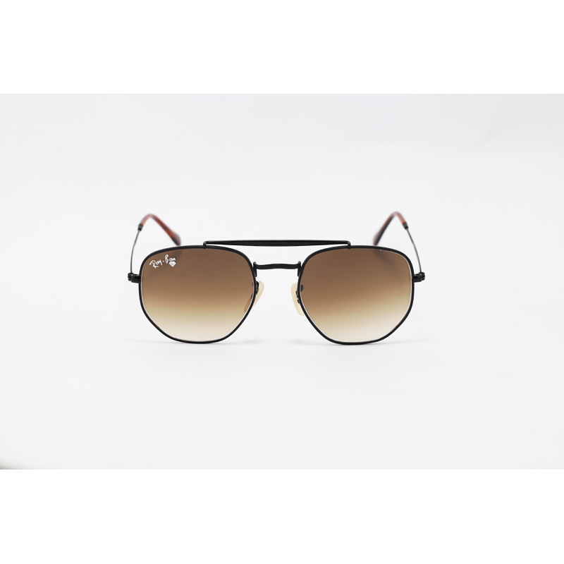 Ray Ban - 3648 - Marshall - Black Brown Gradient - Metal - Double Bridge - Sunglasses