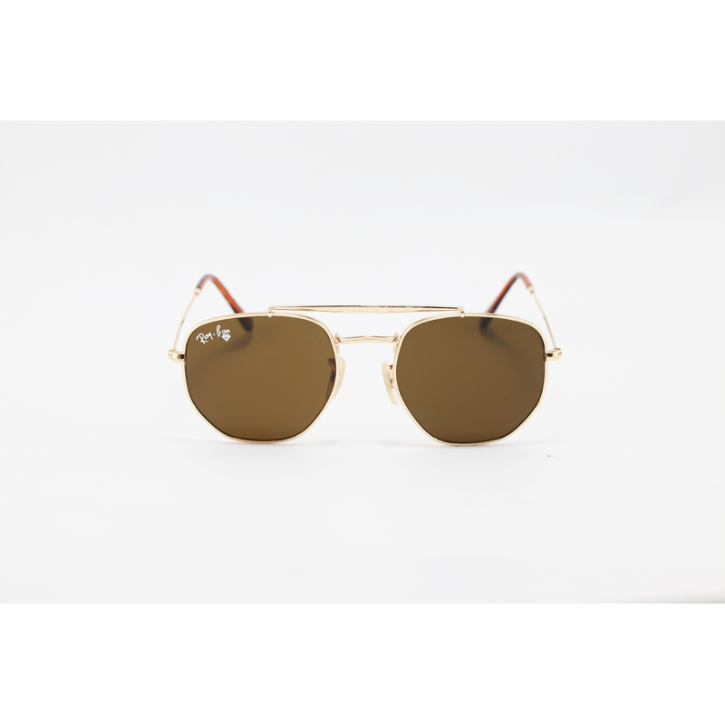Ray Ban - 3648 - Marshall - Golden Brown - Metal - Double Bridge - Sunglasses