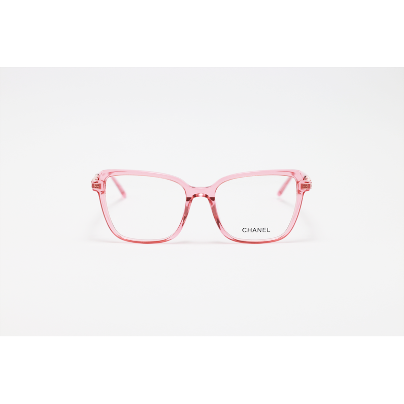 Chanel - 2063 - Pink Translucent - Acetate - Square - Eyewear