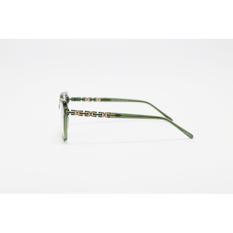 Chanel - 2063 - Green Translucent - Acetate - Square - Eyewear