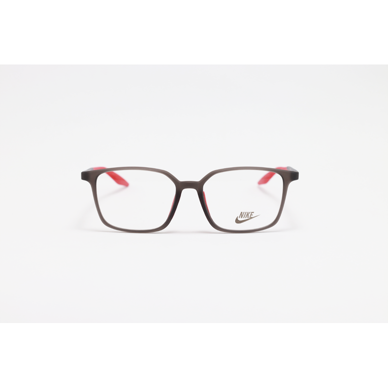 Nike - 0611 - Matte Grey Translucent Red - Acetate - Rectangle - Eyewear
