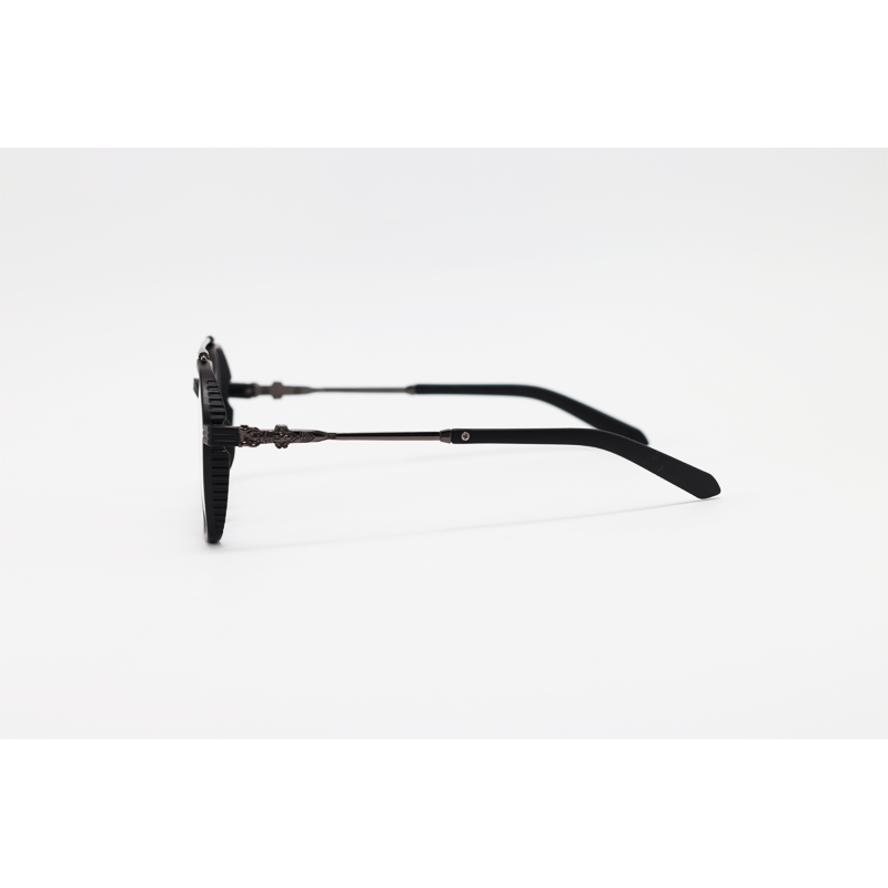 Fleur Di Lis – 82056 – Acetate Metal – Gun Black – Blue Cut – Eyewear