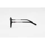 Fleur Di Lis – 82056 – Acetate Metal – Gun Black – Blue Cut – Eyewear