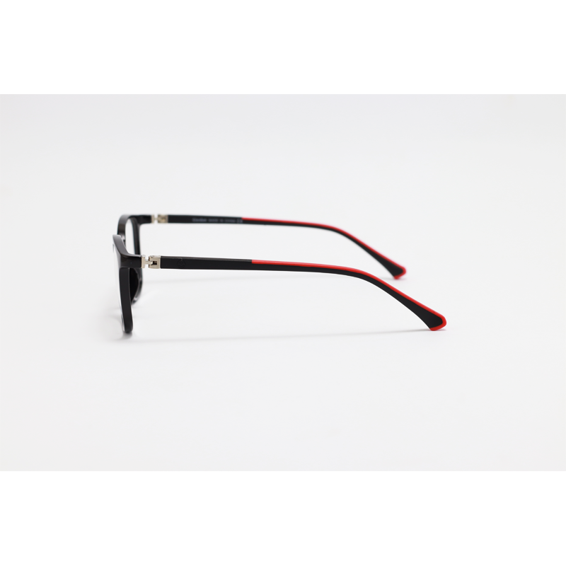 Ciordam - 2307 - Black Red - Acetate - Rectangle - Kids - Eyewear