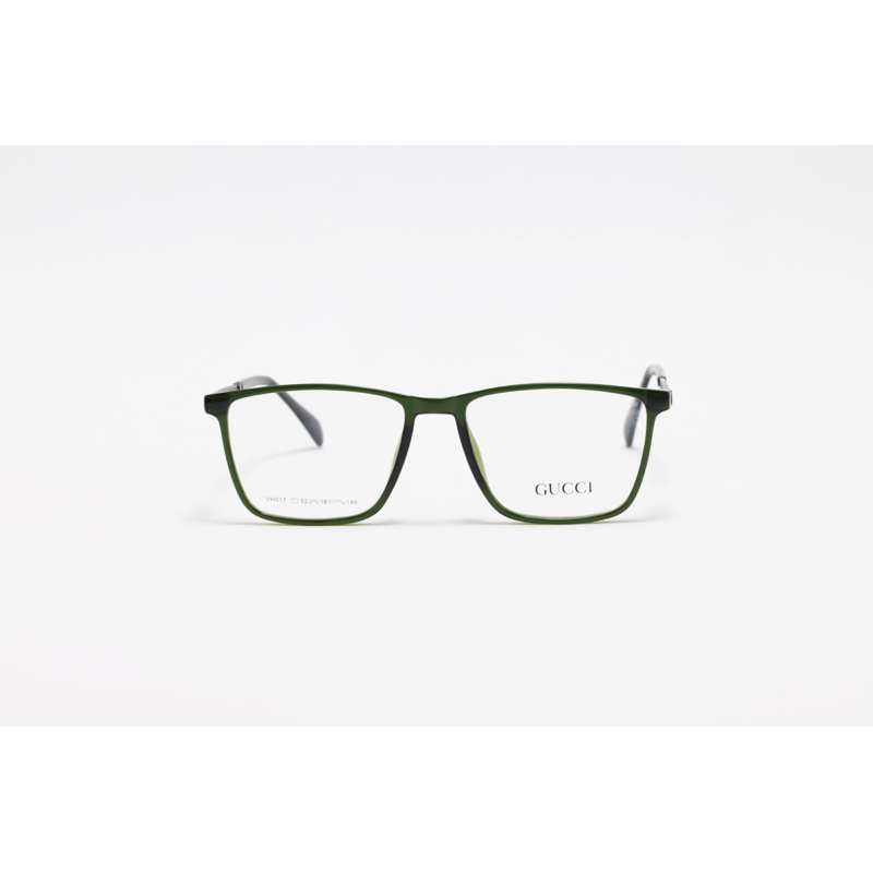 Gucci - 017 - Green Translucent - Acetate - Rectangle - Eyewear