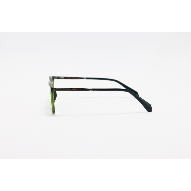 Gucci - 017 - Green Translucent - Acetate - Rectangle - Eyewear