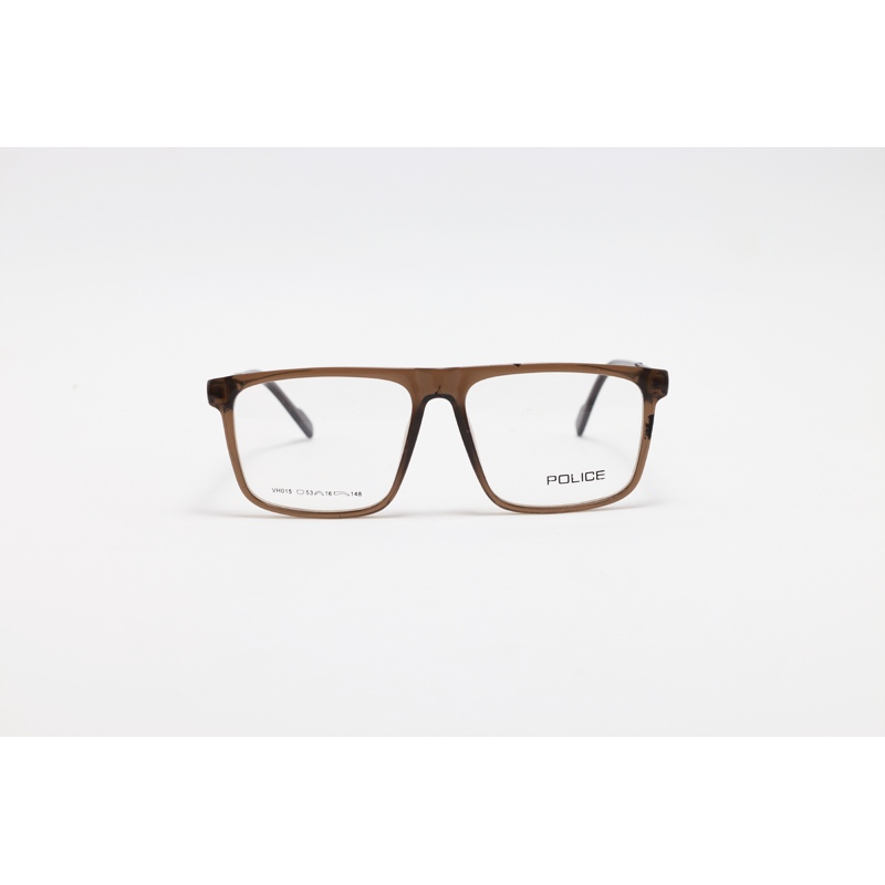 Police - 015 - Brown Translucent - Acetate - Rectangle - Eyewear