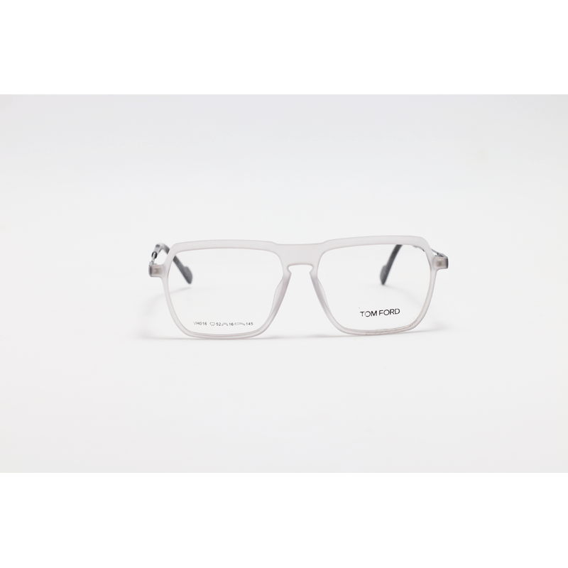 Tom Ford - 016 - Matte Grey - Acetate - Rectangle - Eyewear