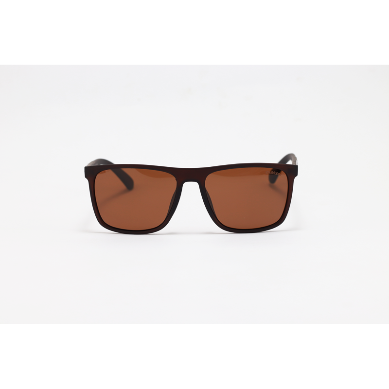 Carrera - 2412 - Matte Brown - Acetate - Rectangle - Polarized - Sunglasses