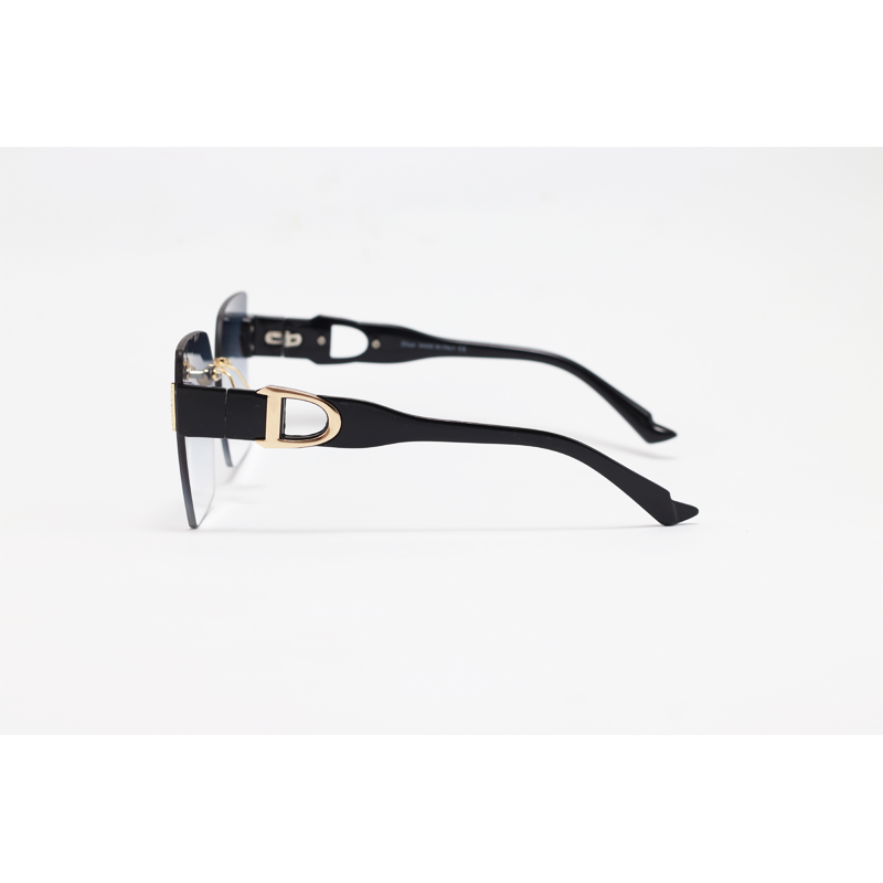 Dior - 23145 - Black Gradient - Acetate - Rimless - Square - Sunglasses