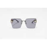 Dior - 23145 - Grey - Acetate - Rimless - Square - Sunglasses