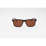 Hugo Boss - 21034 - Matte Brown - Acetate - Rectangle - Polarized - Sunglasses