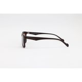 Hugo Boss - 21034 - Matte Brown - Acetate - Rectangle - Polarized - Sunglasses