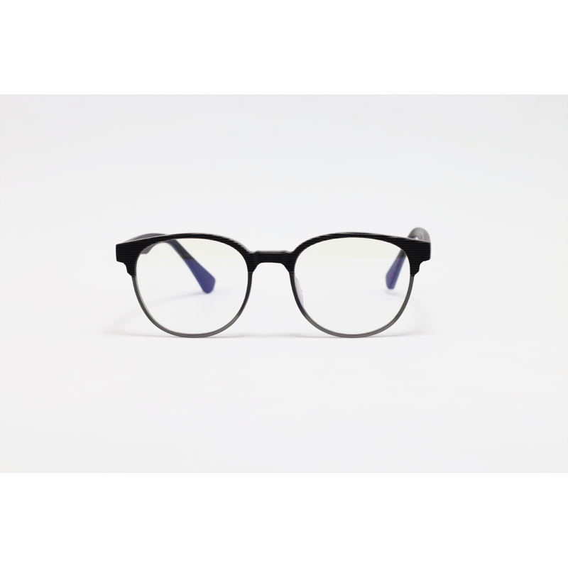 Gentle Monster - 6820 - Matte Black - Acetate - Blue Cut - Oval - Eyewear