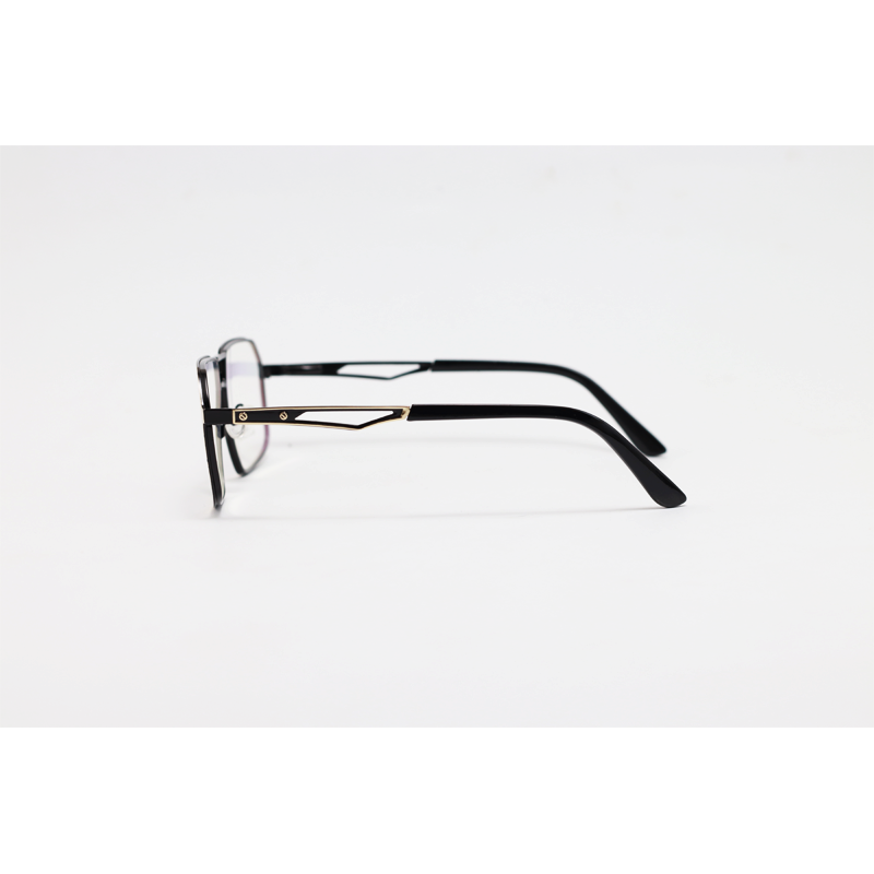 Cartier - 6312 - Golden Black - Metal - Double Bridge - Rectangle - Eyewear