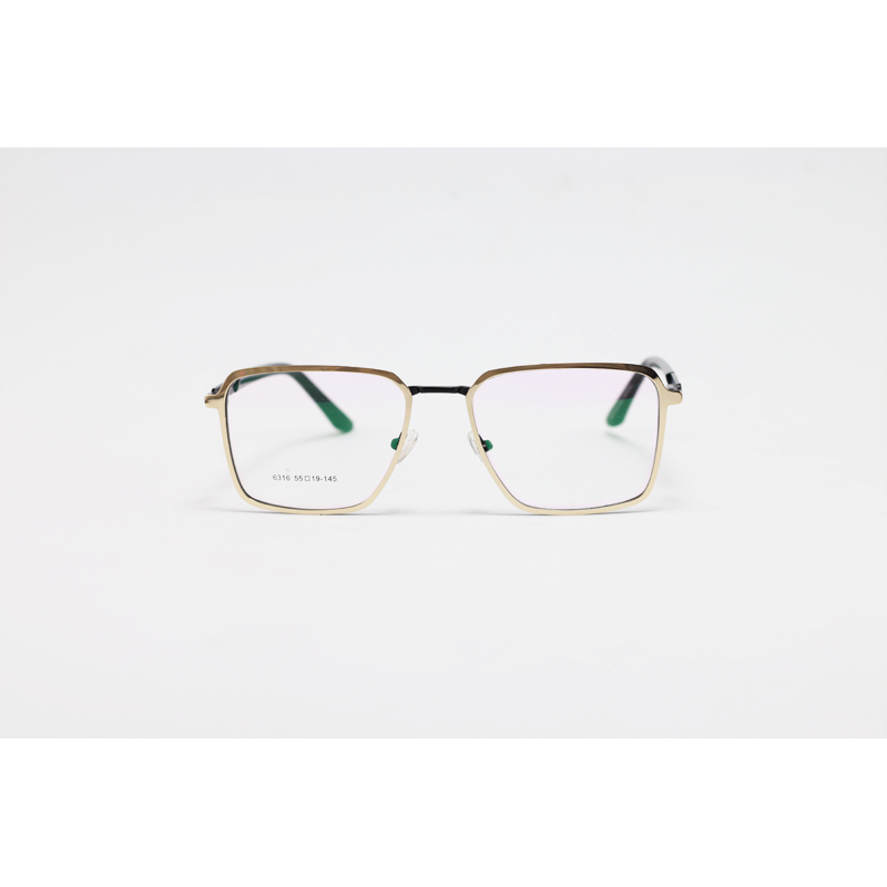 Cartier - 6316 - Golden Black - Metal - Rectangle - Eyewear