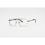 Cartier - 6319 - Golden Black - Metal - Square - Double Bridge - Eyewear