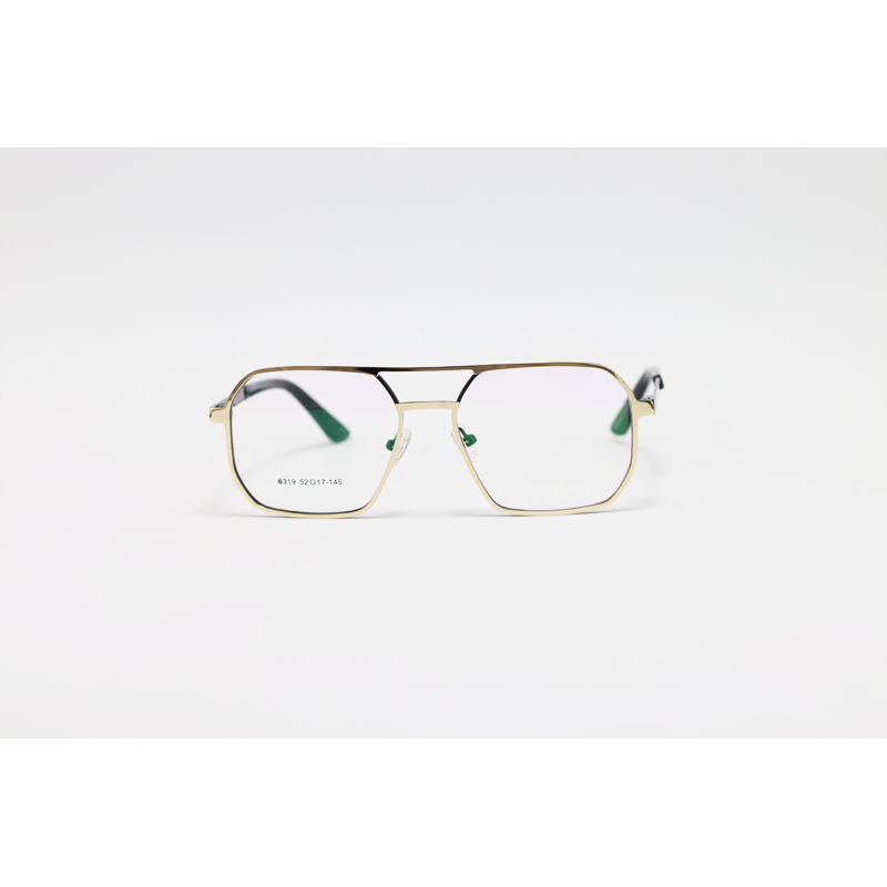 Cartier - 6319 - Golden Black - Metal - Square - Double Bridge - Eyewear