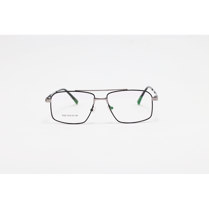 Carrera - 6322 - Gun Black - Metal - Rectangle - Double Bridge - Eyewear