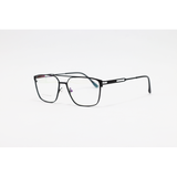 Carrera - 7702 - Black - Metal - Rectangle - Double Bridge - Eyewear