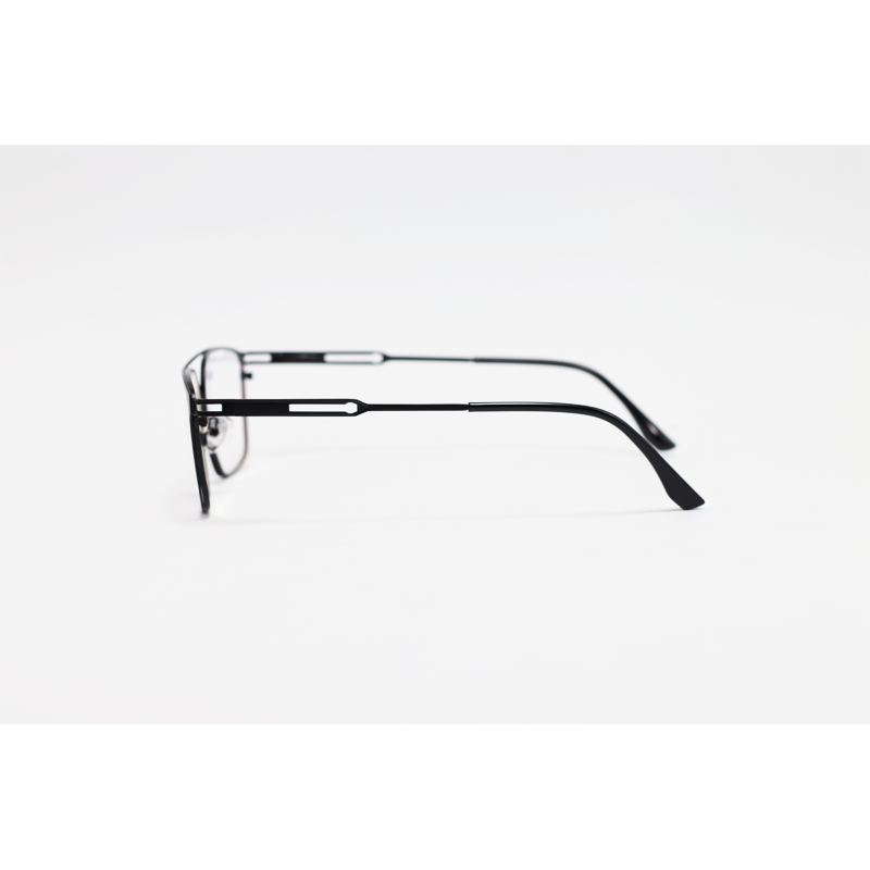 Carrera - 7702 - Black - Metal - Rectangle - Double Bridge - Eyewear