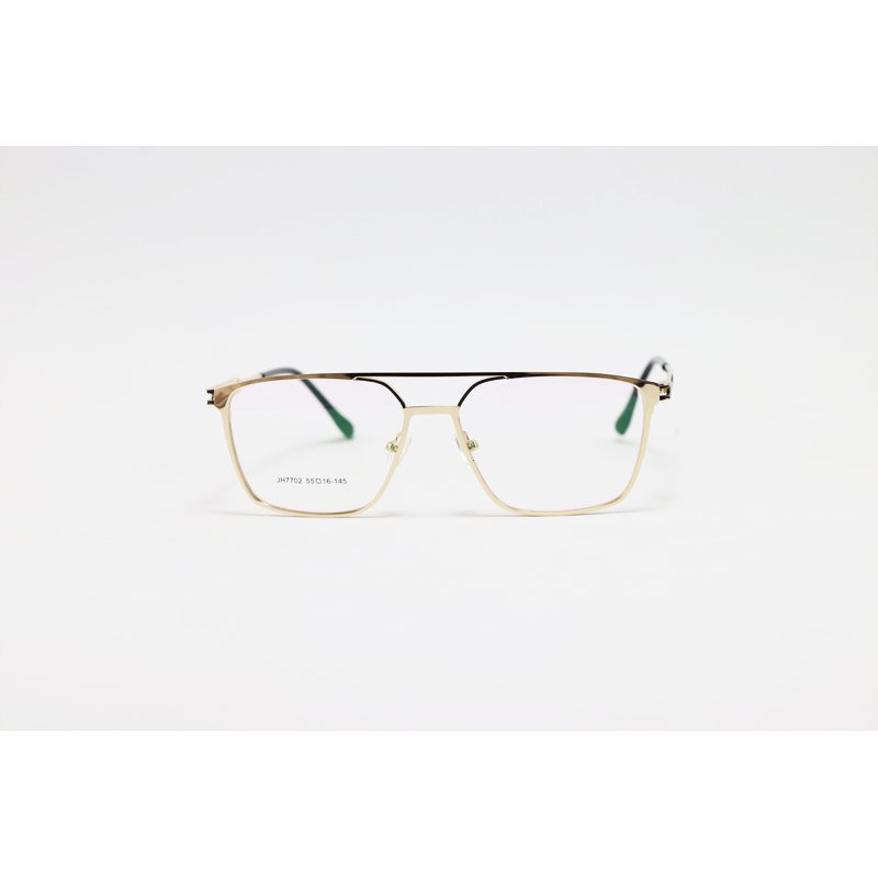 Carrera - 7702 - Golden Black - Metal - Rectangle - Double Bridge - Eyewear