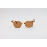 Moscot - 28001 - Brown Translucent - Acetate - Rectangle - Sunglasses