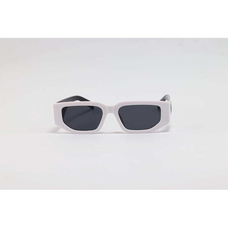 Prada - 6002 - White Black - Acetate - Rectangle - Sunglasses