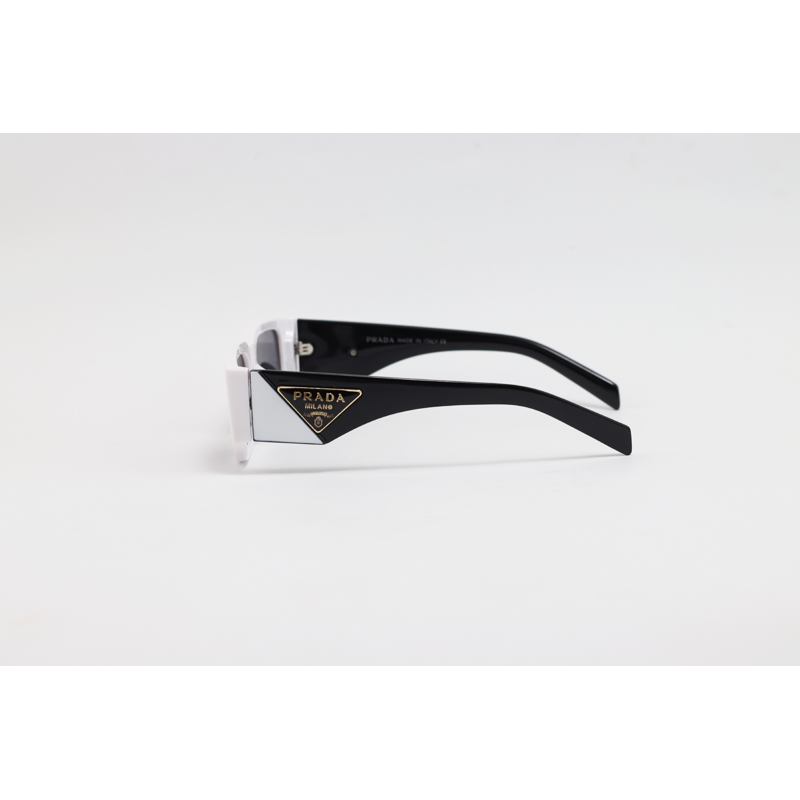 Prada - 6002 - White Black - Acetate - Rectangle - Sunglasses