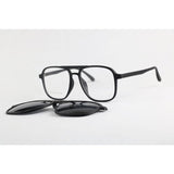 Dior - 2193 - Black - Acetate - Rectangle - Dual - Attachment - Polarized - Eye Wear - Sunglasses
