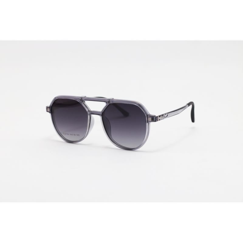 Dior - 2194 - Grey Translucent Black Gradient - Acetate - Rectangle - Dual - Attachment - Polarized - Eye Wear - Sunglasses