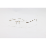 Dior - 1022 - Silver - Metal - Blue Cut - Rimless - Square - Eyewear