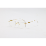 Dita - 21087 - Golden - Metal - Blue Cut - Rimless - Square - Eyewear