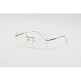Dita - 21087 - Silver - Metal - Blue Cut - Rimless - Square - Eyewear