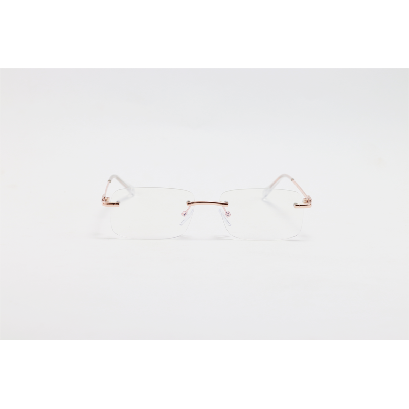 Silhouette - 23022 - Rose Gold - Metal - Blue Cut - Rimless - Eyewear