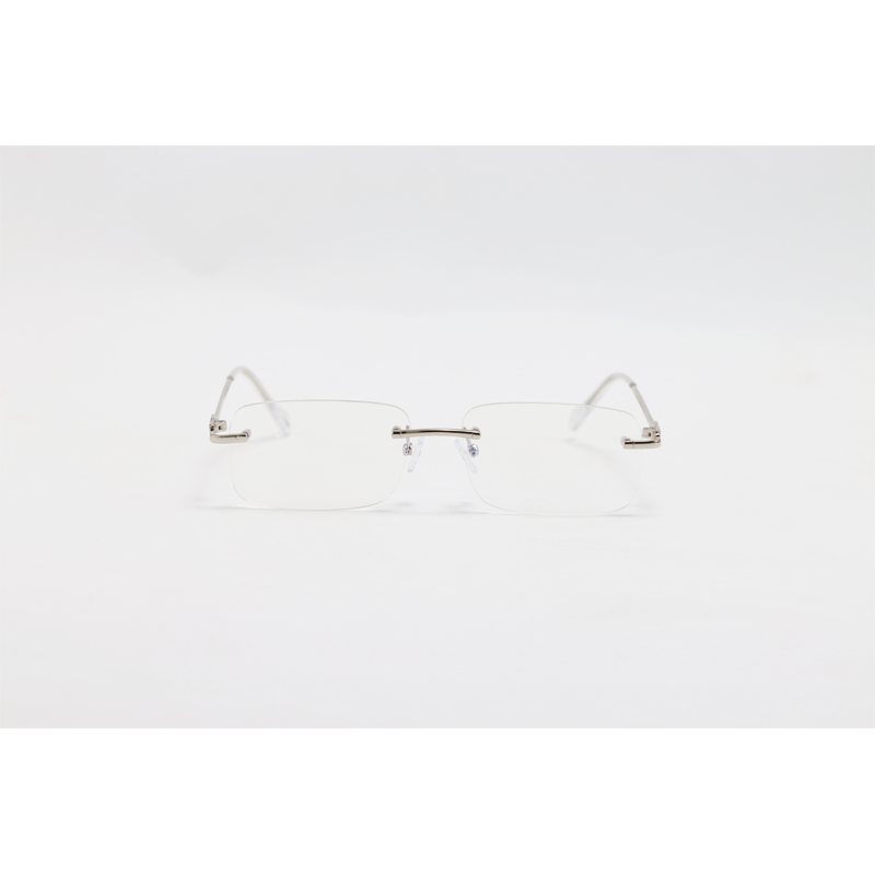Silhouette - 23022 - Silver - Metal - Blue Cut - Rimless - Eyewear