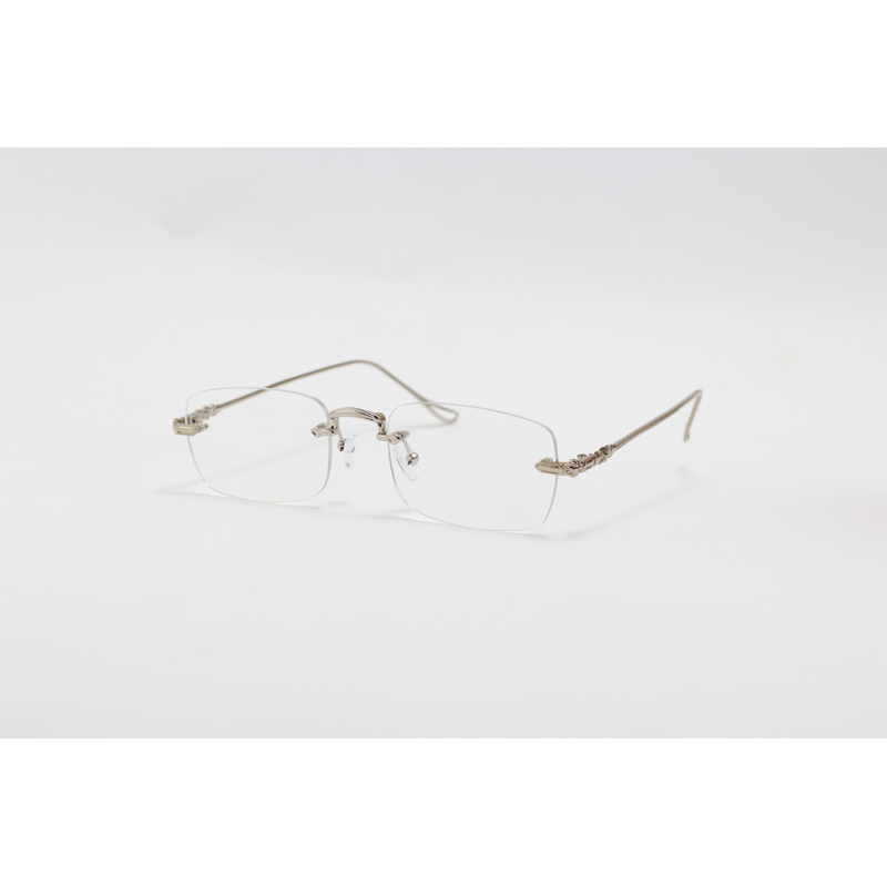 Dita - 21083 - Silver - Metal - Blue Cut - Rimless - Rectangle - Eyewear