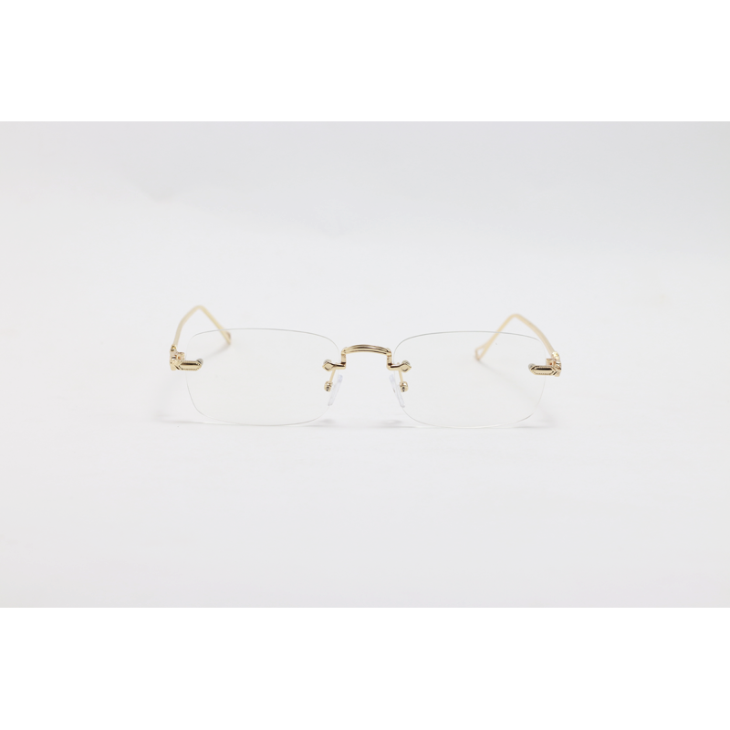 Dita - 21083 - Golden - Metal - Blue Cut - Rimless - Rectangle - Eyewear