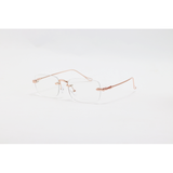 Dita - 21083 - Rose Gold - Metal - Blue Cut - Rimless - Rectangle - Eyewear