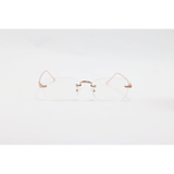 Dita - 21083 - Rose Gold - Metal - Blue Cut - Rimless - Rectangle - Eyewear