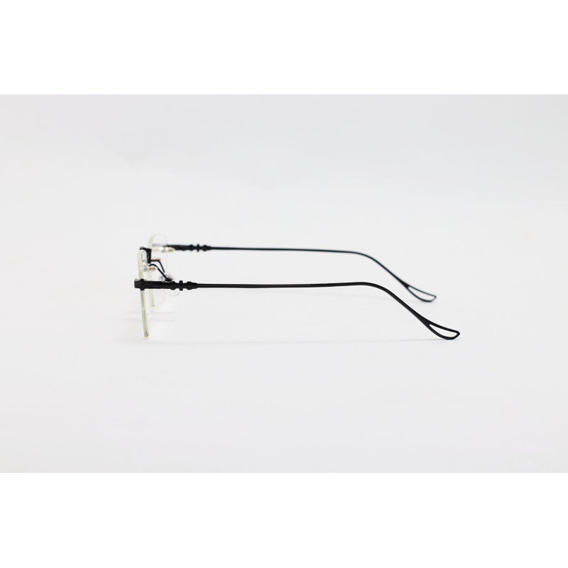 Dita - 01091 - Black - Metal - Blue Cut - Rimless - Rectangle - Eyewear