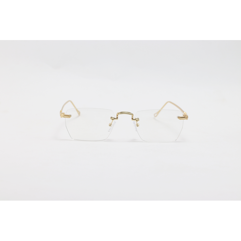 Dita - 01091 - Golden - Metal - Blue Cut - Rimless - Rectangle - Eyewear