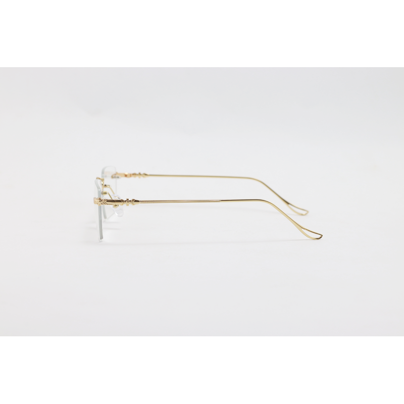 Dita - 01091 - Golden - Metal - Blue Cut - Rimless - Rectangle - Eyewear