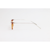 Moscot - 8211 - Orange Translucent - Acetate - Metal - Transition - Blue Cut - Rectangle - Eyewear
