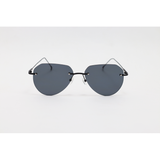 Cartier – 8372 – Black - Metal – Rimless – Sunglasses
