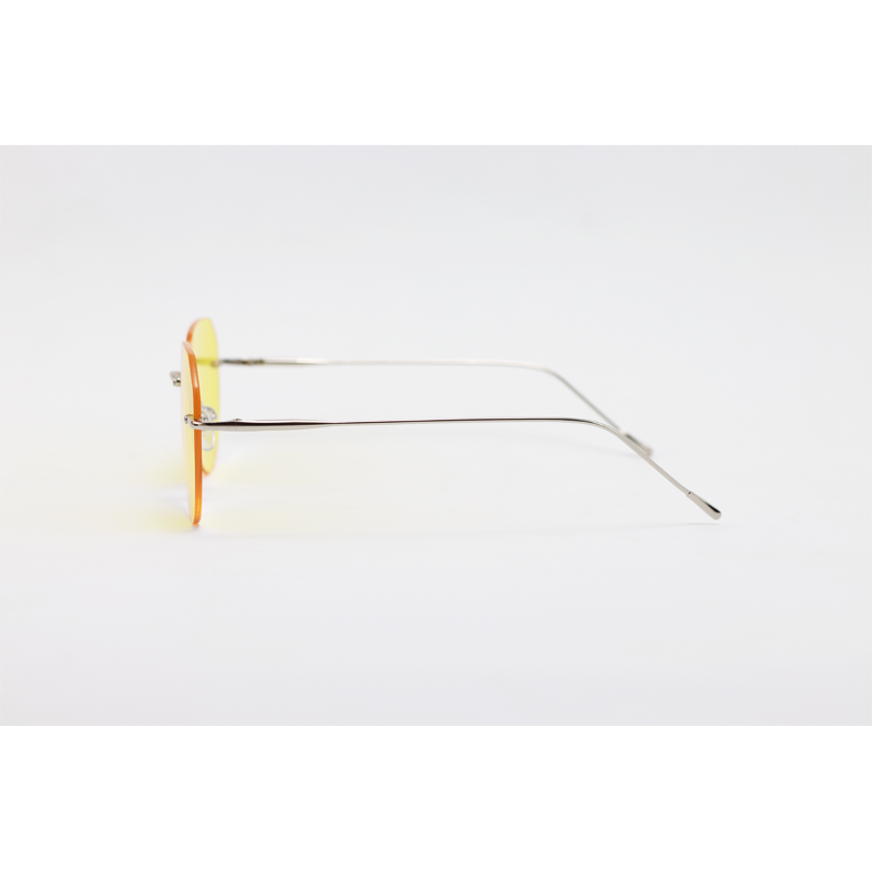 Cartier – 8372 – Silver Yellow - Metal – Rimless – Sunglasses
